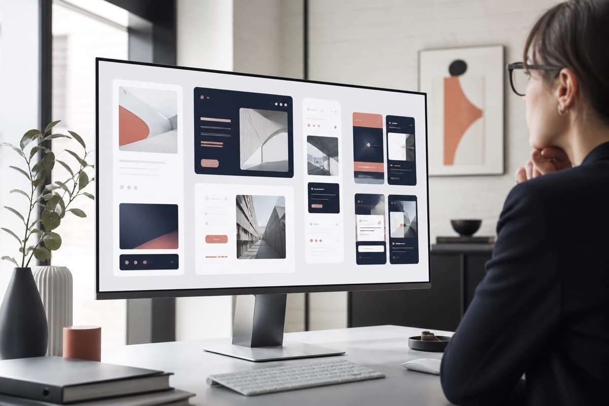Web specialists building and reviewing a professionally managed WordPress business website