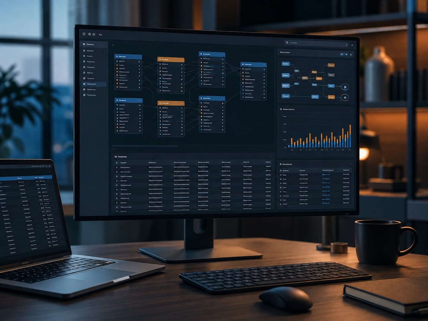 MySQL transactional data workspace supporting structured commerce operations